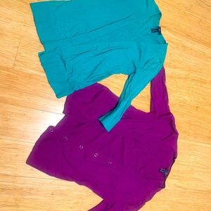 Turquoise & Purple Cardigans